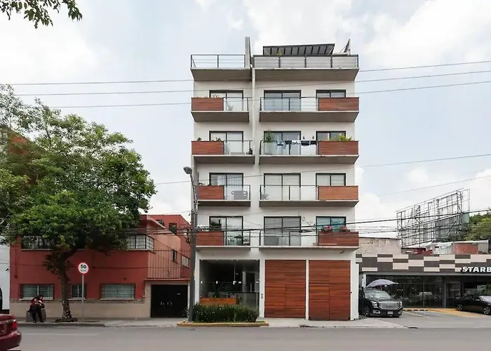 Moderno Apt. En Col Roma Apartamento *